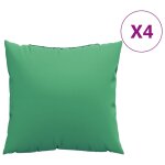 Vidaxl coussins de canapé lot de 4 vert 60x60 cm tissu Vidaxl coussins de canapé lot de 4 vert 60x60 cm tissu