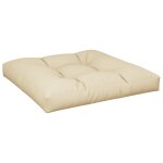 Vidaxl coussin de canap� palette beige 70x70x12 cm