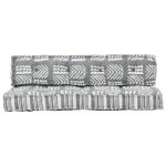 Vidaxl coussin de canapé palette gris tissu patchwork Vidaxl coussin de canapé palette gris tissu patchwork