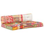Vidaxl coussin de canap� palette multicolore tissu patchwork