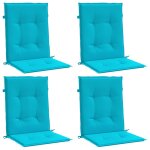 Vidaxl coussins de dossier 4 pc tissu oxford turquoise