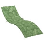 Vidaxl coussin de chaise longue  motif de feuilles tissu oxford