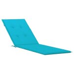Vidaxl coussin de chaise longue turquoise tissu oxford