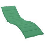 Vidaxl coussins de chaise longue tissu oxford vert 200 x 70 x 3 cm