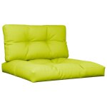Vidaxl coussins de palette lot de 2 vert vif tissu Vidaxl coussins de palette lot de 2 vert vif tissu
