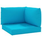 Vidaxl coussins de palette lot de 3 bleu clair tissu oxford