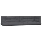 Vidaxl coussins de palette lot de 5 anthracite tissu Vidaxl coussins de palette lot de 5 anthracite tissu