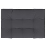 Vidaxl coussin de palette anthracite 120x80x12 cm tissu