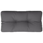 Vidaxl coussin de palette anthracite 80x40x12 cm tissu