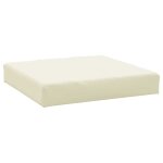 Vidaxl coussin de palette cr�me 60x60x9, 5 cm tissu oxford