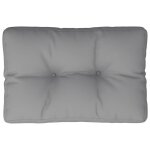 Vidaxl coussin de palette gris 50x40x12 cm tissu