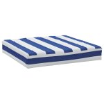 Vidaxl coussin de palette rayure bleue / blanche 60x60x8 cm tissu Vidaxl coussin de palette rayure bleue / blanche 60x60x8 cm tissu