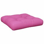 Vidaxl coussin de palette rose 50x50x12 cm tissu
