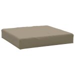 Vidaxl coussin de palette taupe 60x60x9, 5 cm tissu oxford