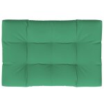 Vidaxl coussin de palette vert 120x80x12 cm tissu