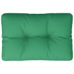 Vidaxl coussin de palette vert 60x40x12 cm tissu