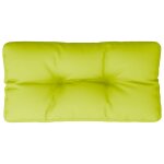 Vidaxl coussin de palette vert vif 70x40x12 cm tissu