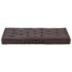 Vidaxl coussin de plancher de palette coton 120x80x10 cm anthracite Vidaxl coussin de plancher de palette coton 120x80x10 cm anthracite