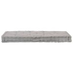 Vidaxl coussin de plancher de palette coton 120x80x10 cm gris Vidaxl coussin de plancher de palette coton 120x80x10 cm gris
