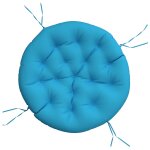Vidaxl coussin rond bleu clair � 100 x11 cm tissu oxford
