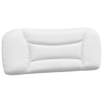 Vidaxl coussin de tte de lit blanc 100 cm similicuir