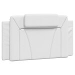 Vidaxl coussin de tte de lit viana blanc 100 cm similicuir