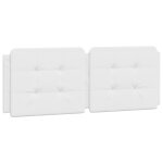 Vidaxl coussin de t�te de lit zadar blanc 120 cm similicuir