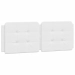 Vidaxl coussin de t�te de lit zadar blanc 140 cm similicuir