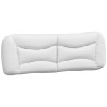Vidaxl coussin de tte de lit blanc 160 cm similicuir