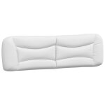Vidaxl coussin de tte de lit hvar blanc 180 cm similicuir