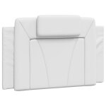 Vidaxl coussin de tte de lit blanc 90 cm similicuir