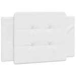 Vidaxl coussin de tte de lit zadar blanc 90 cm similicuir