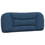 Vidaxl coussin de tte de lit bleu 100 cm tissu
