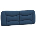 Vidaxl coussin de t�te de lit hvar bleu 120 cm tissu