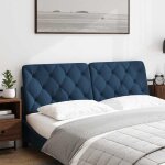 Vidaxl coussin de tête de lit bleu 160 cm tissu Vidaxl coussin de tête de lit bleu 160 cm tissu