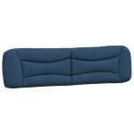 Vidaxl coussin de t�te de lit hvar bleu 200 cm tissu