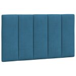 Vidaxl coussin de tte de lit bleu 90 cm velours