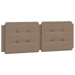 Vidaxl coussin de t�te de lit zadar cappuccino 120 cm similicuir