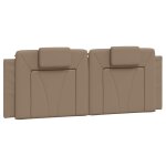 Vidaxl coussin de t�te de lit viana cappuccino 120 cm similicuir