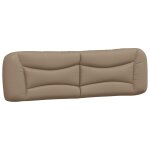 Vidaxl coussin de tte de lit cappuccino 180 cm similicuir