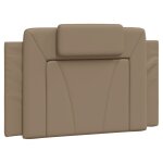 Vidaxl coussin de t�te de lit viana cappuccino 80 cm similicuir