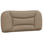 Vidaxl coussin de tte de lit cappuccino 80 cm similicuir