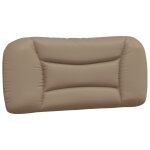 Vidaxl coussin de tte de lit cappuccino 90 cm similicuir