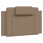 Vidaxl coussin de tte de lit viana cappuccino 90 cm similicuir