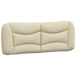 Vidaxl coussin de tte de lit crme 140 cm tissu