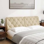 Vidaxl coussin de tête de lit crème 160 cm tissu Vidaxl coussin de tête de lit crème 160 cm tissu