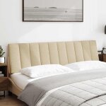 Vidaxl coussin de tte de lit hanko crme 180 cm tissu