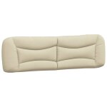 Vidaxl coussin de tte de lit crme 180 cm tissu