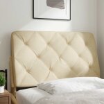 Vidaxl coussin de tte de lit crme 90 cm tissu