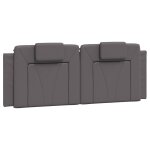 Vidaxl coussin de t�te de lit viana gris 120 cm similicuir